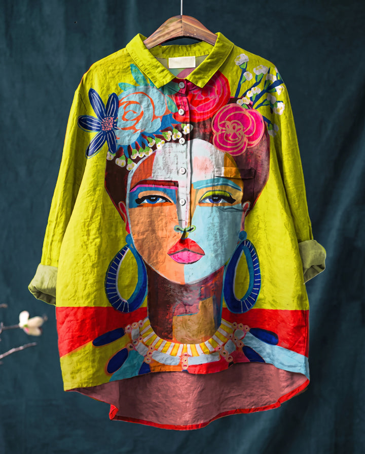 Valentine | Chemise imprimée artistique