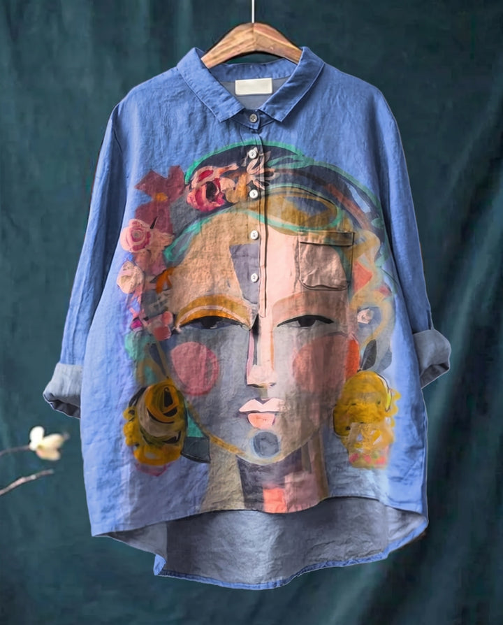 Valentine | Chemise imprimée artistique