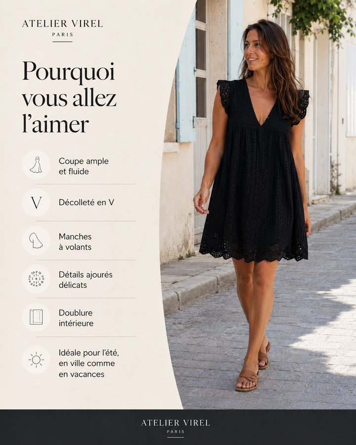 Amandine | Robe légère ajourée