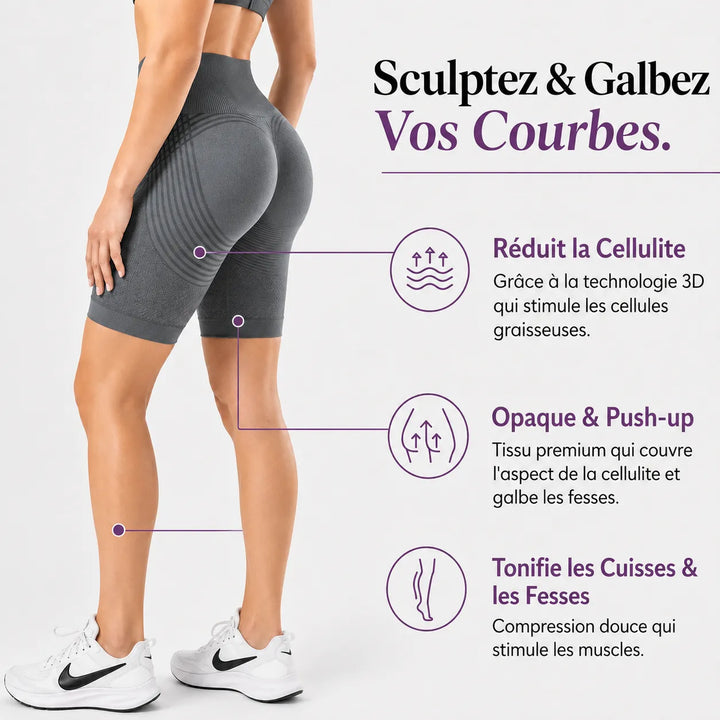 Faustine | Short sculptant à texture 3D