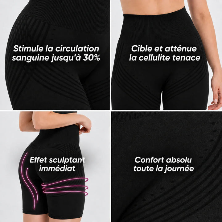 Faustine | Short sculptant à texture 3D