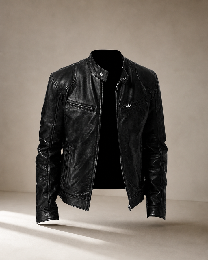 Amaury | Veste en cuir structurée