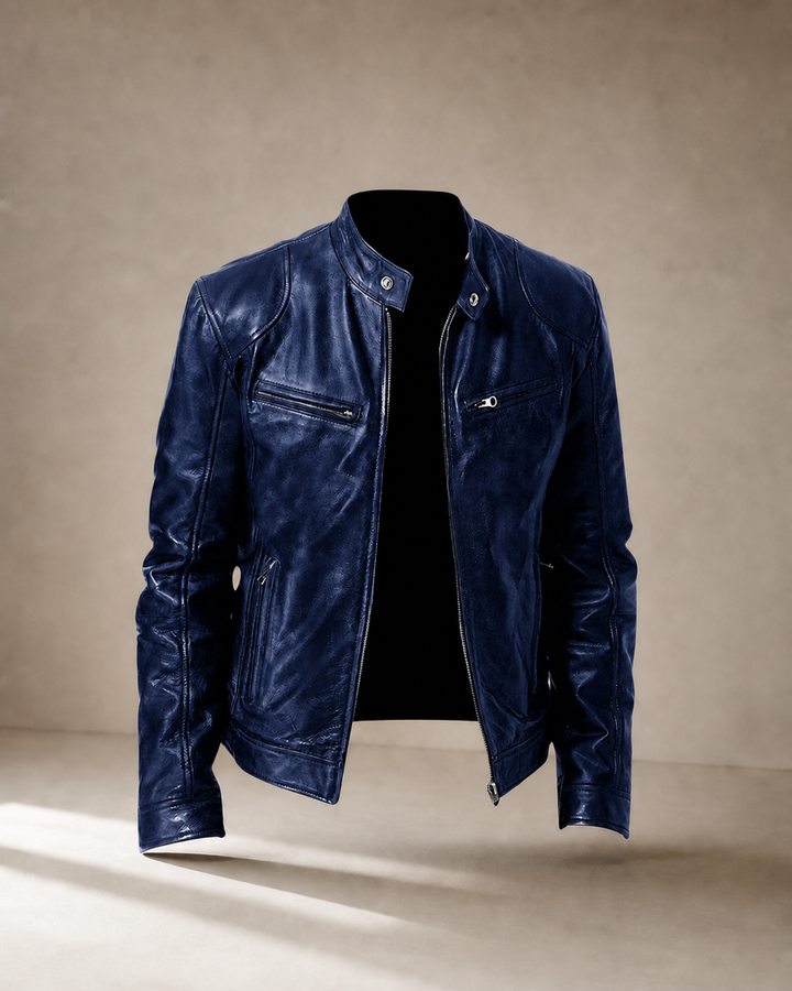 Amaury | Veste en cuir structurée