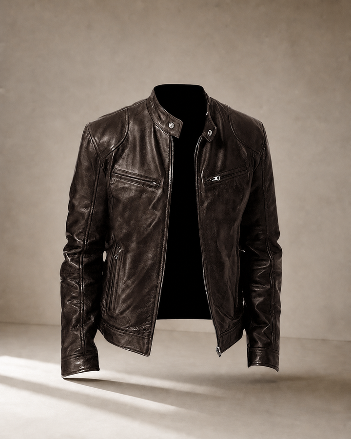 Amaury | Veste en cuir structurée