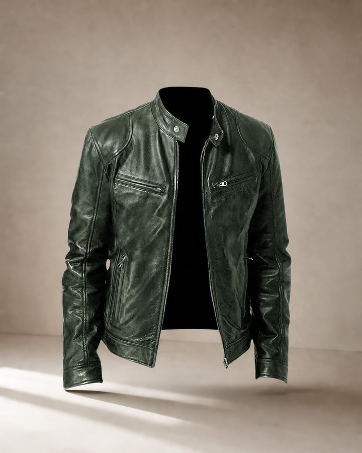 Amaury | Veste en cuir structurée
