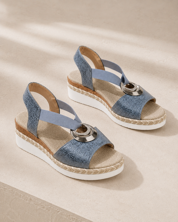 Blanche | Sandales compensées confortables