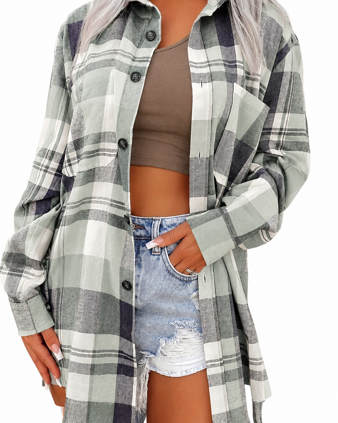 Clarisse | Chemise ample à carreaux