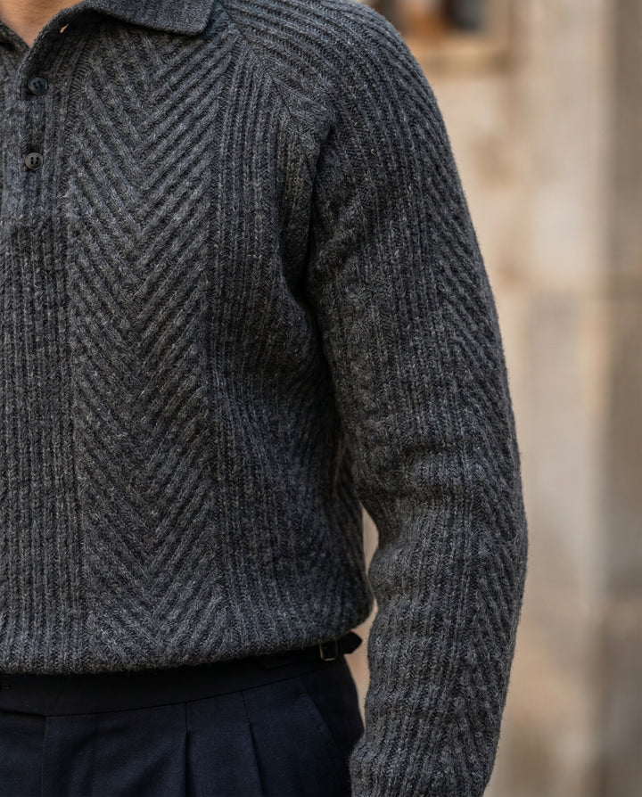 Célian | Pull en maille à col