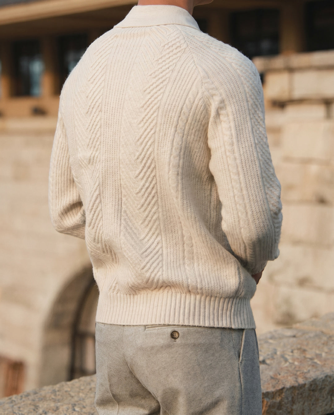 Célian | Pull en maille à col