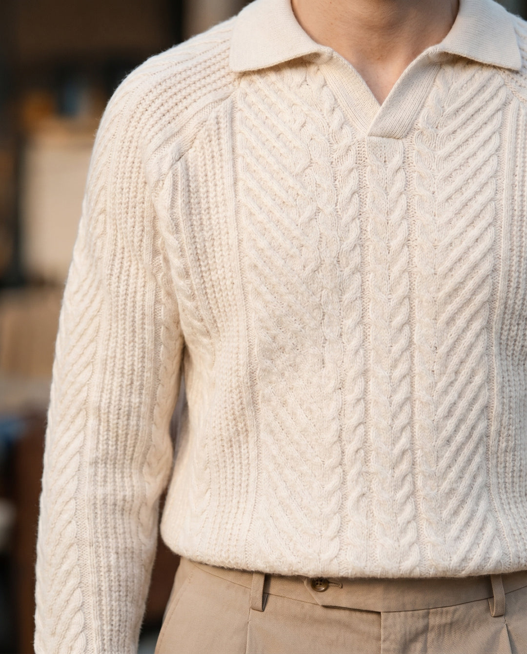 Célian | Pull en maille à col