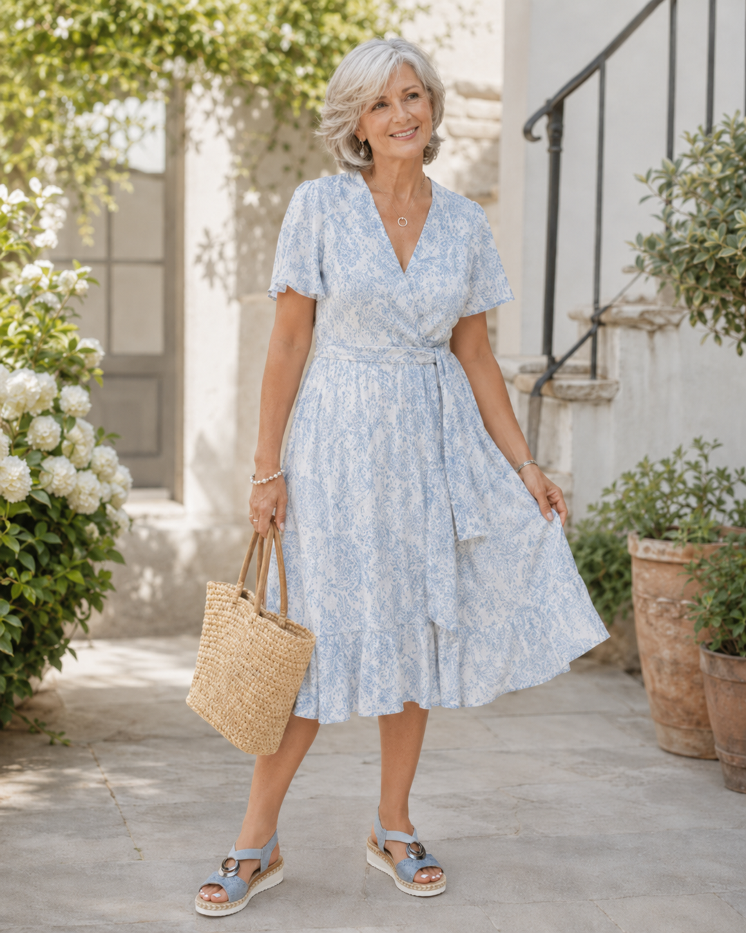 Blanche | Sandales compensées confortables