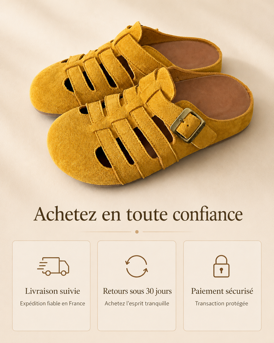 Colette | Mules ajourées à boucle