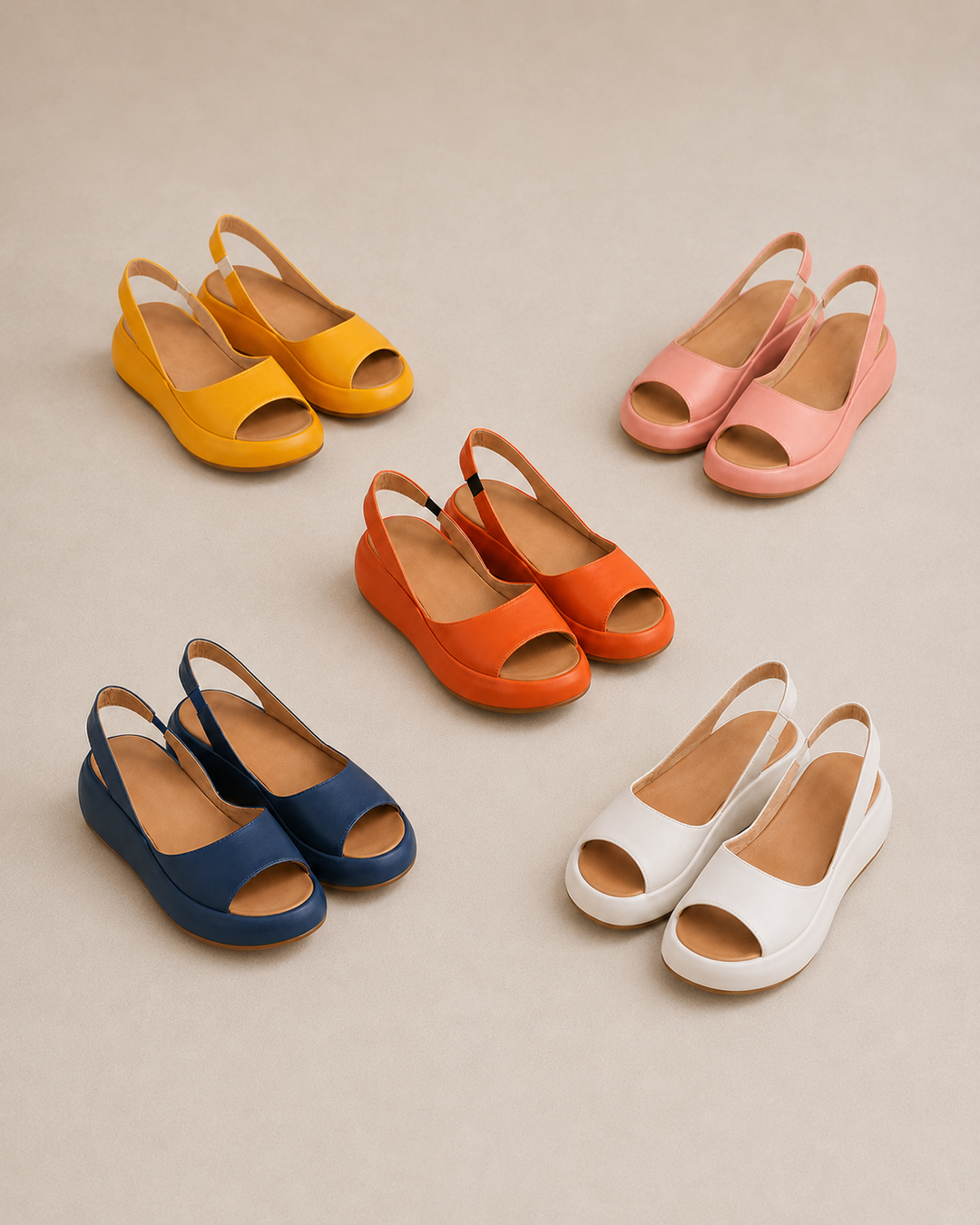 Estelle | Sandales compensées confortables
