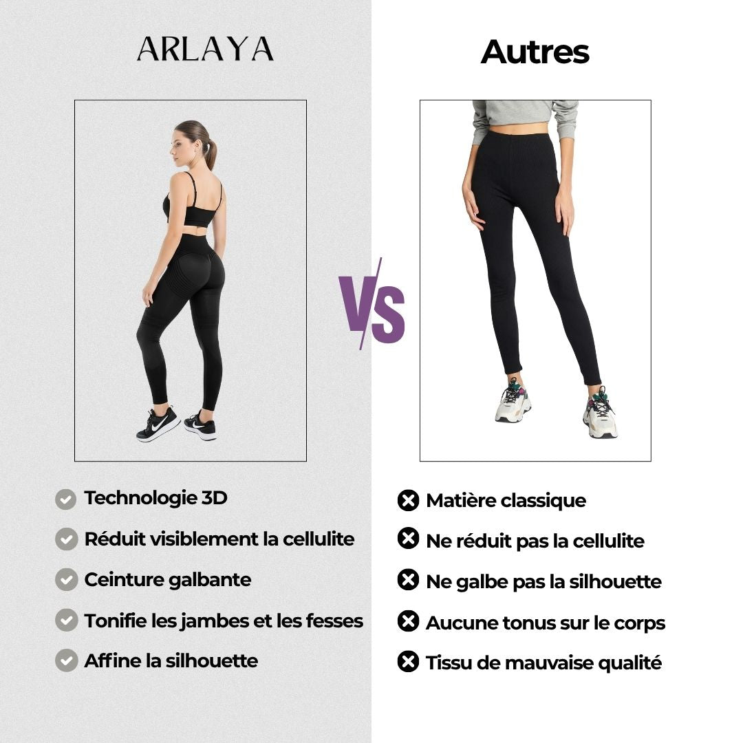 Laure | Legging sculptant à texture 3D