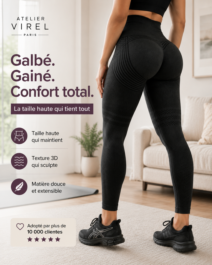 Laure | Legging sculptant à texture 3D