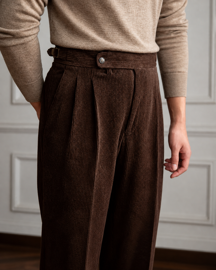 Léandre | Pantalon en velours côtelé Pembroke