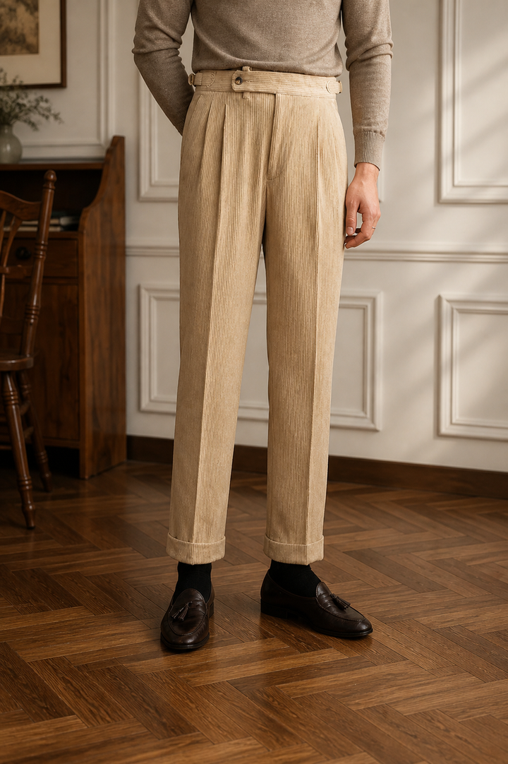 Léandre | Pantalon en velours côtelé Pembroke