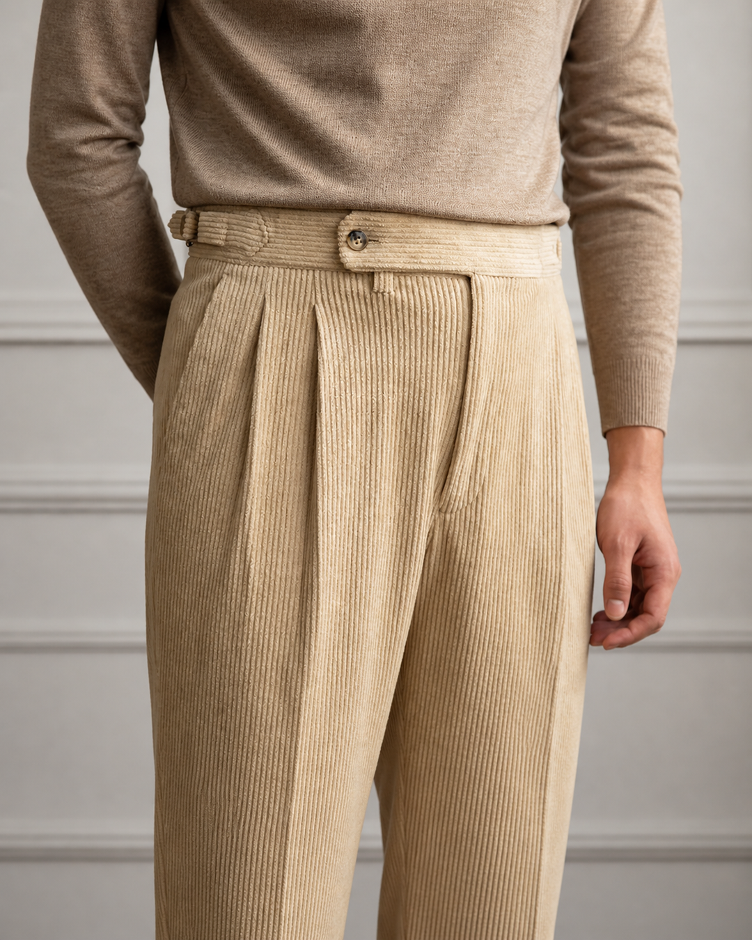 Léandre | Pantalon en velours côtelé Pembroke
