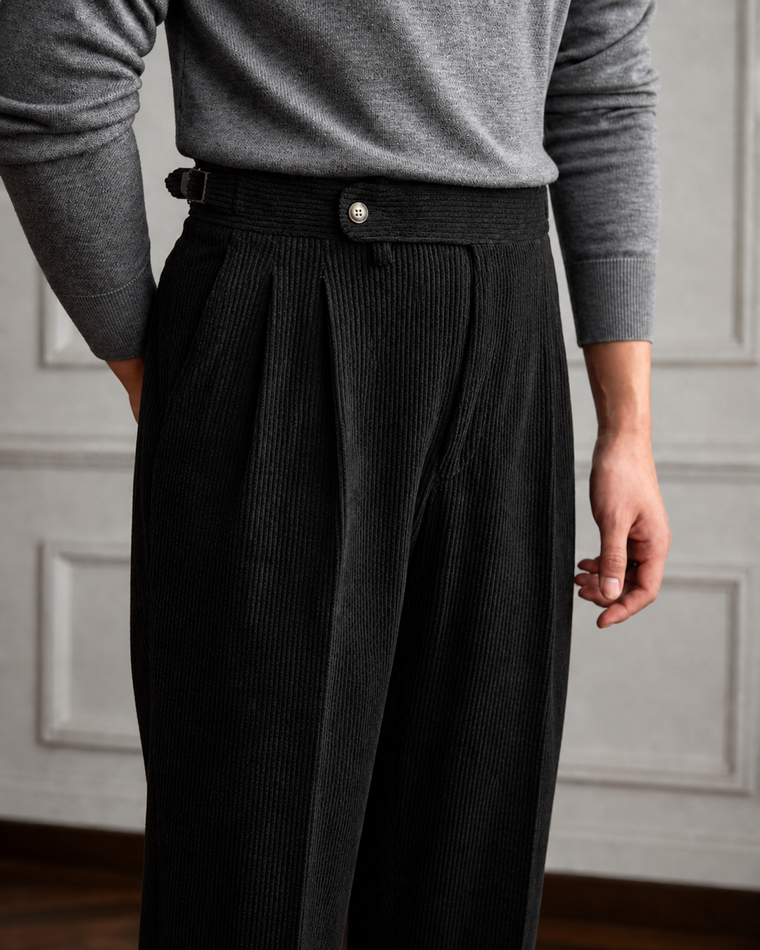 Léandre | Pantalon en velours côtelé Pembroke