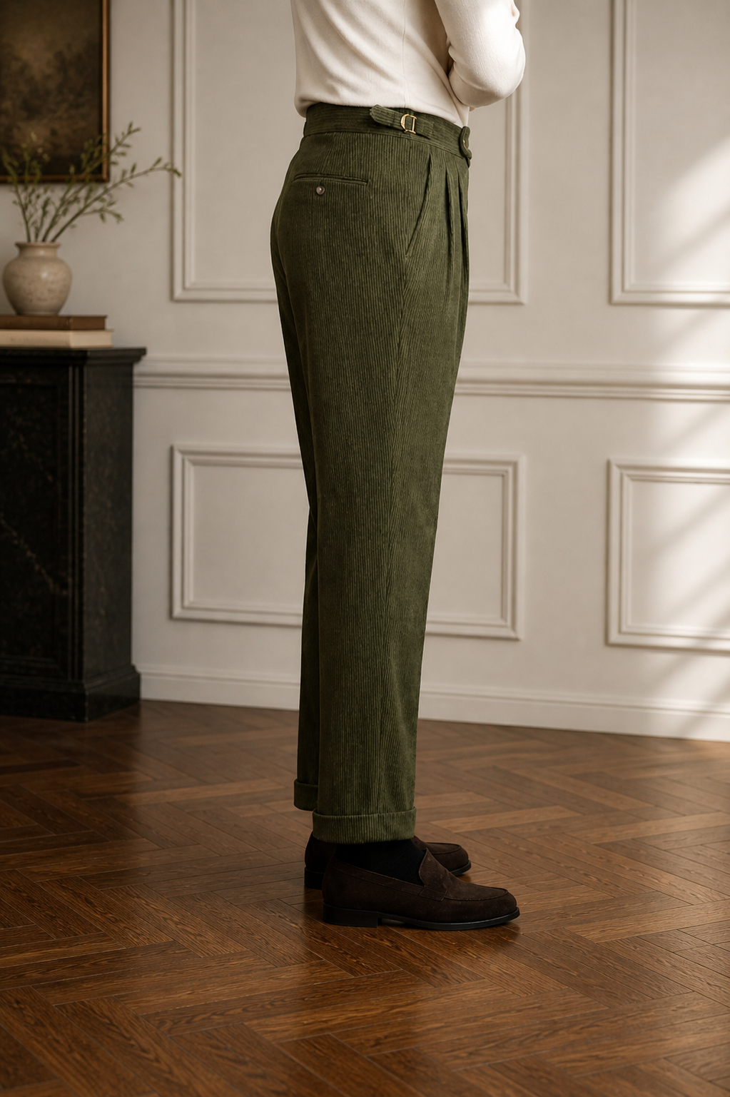 Léandre | Pantalon en velours côtelé Pembroke