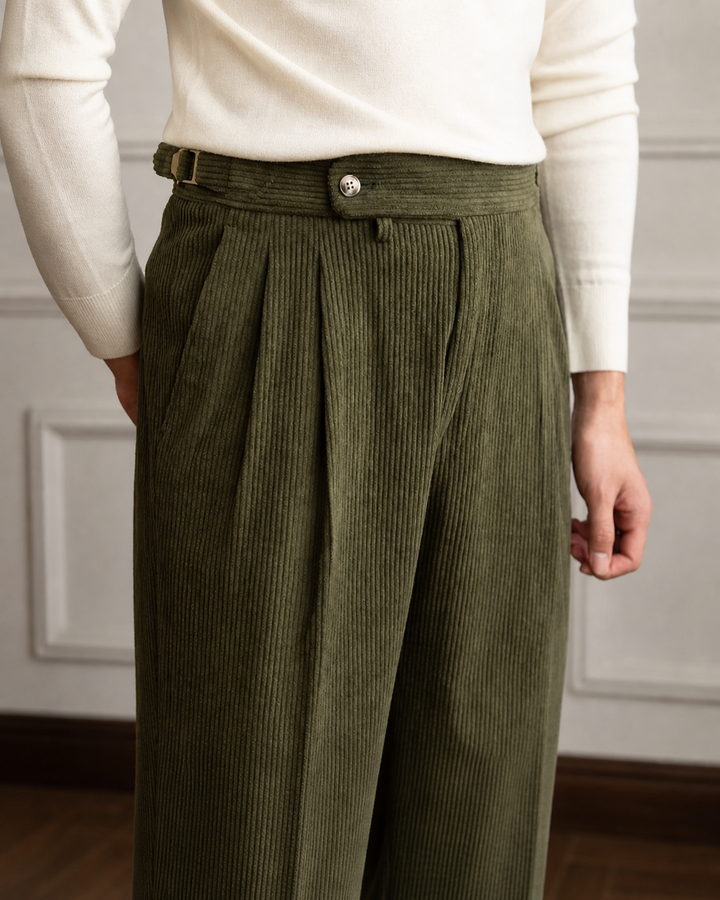 Léandre | Pantalon en velours côtelé Pembroke