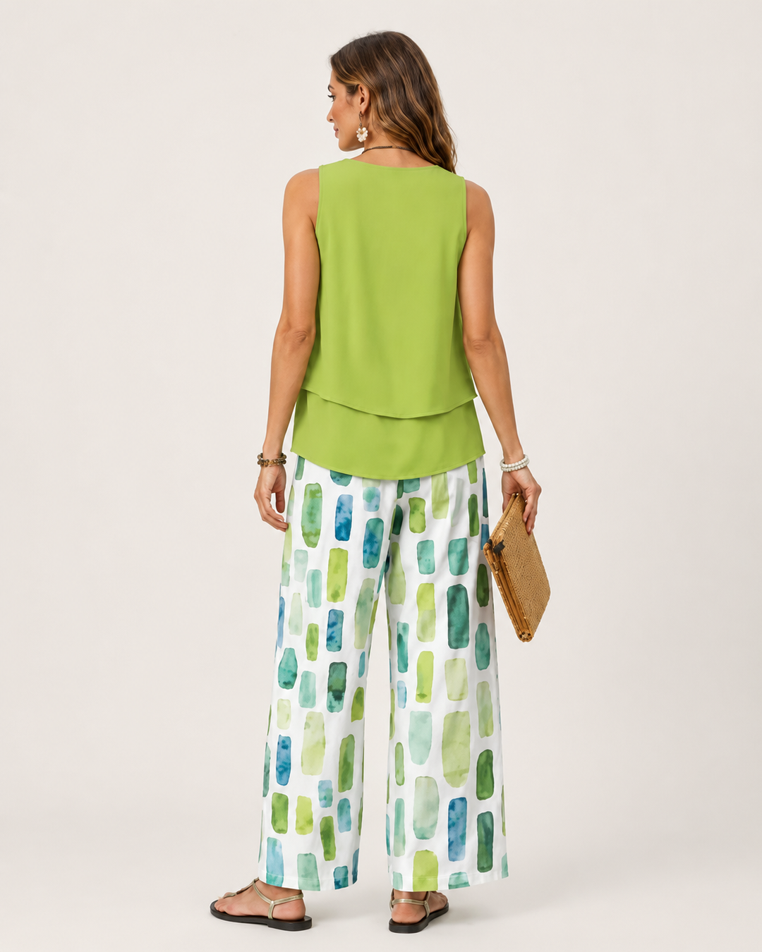 Lucille | Ensemble estival à pantalon fluide