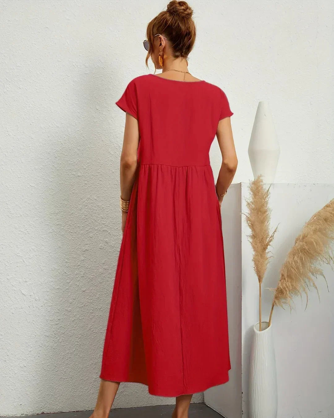 Amélie | Robe Légère En Coton Doux Avec Poches