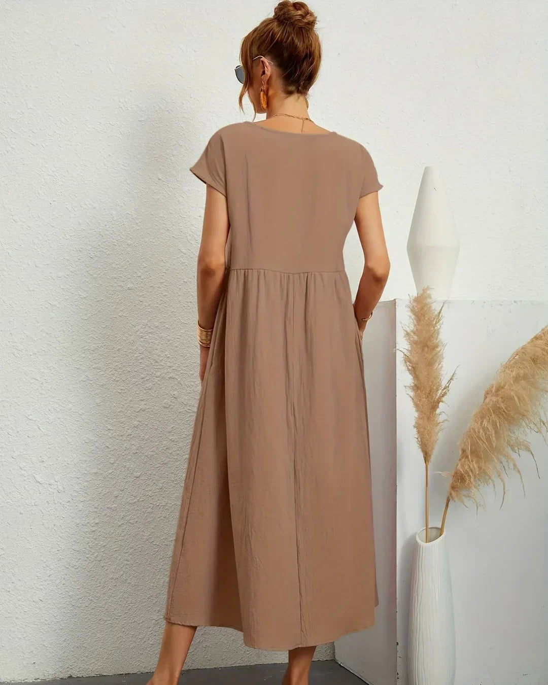Amélie | Robe Légère En Coton Doux Avec Poches