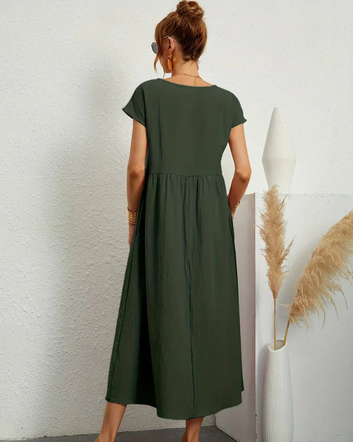 Amélie | Robe Légère En Coton Doux Avec Poches