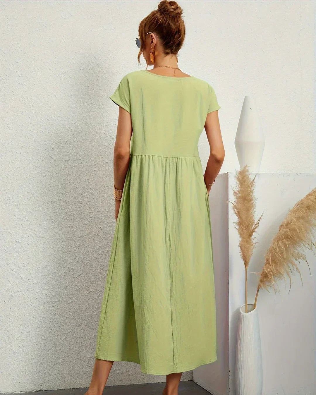Amélie | Robe Légère En Coton Doux Avec Poches