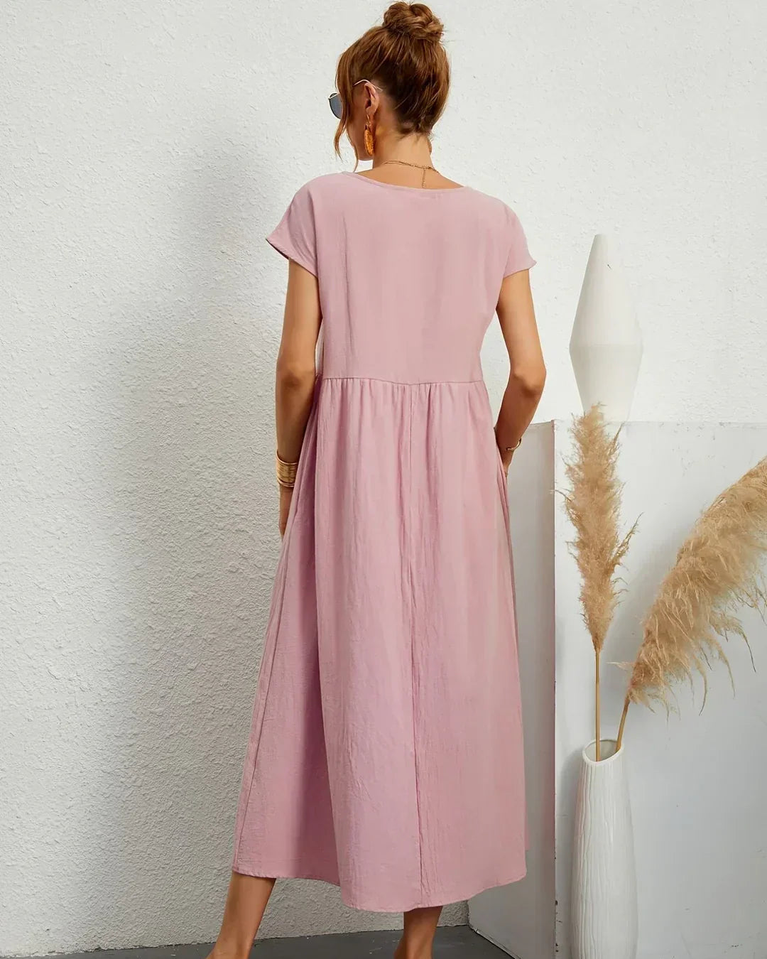 Amélie | Robe Légère En Coton Doux Avec Poches