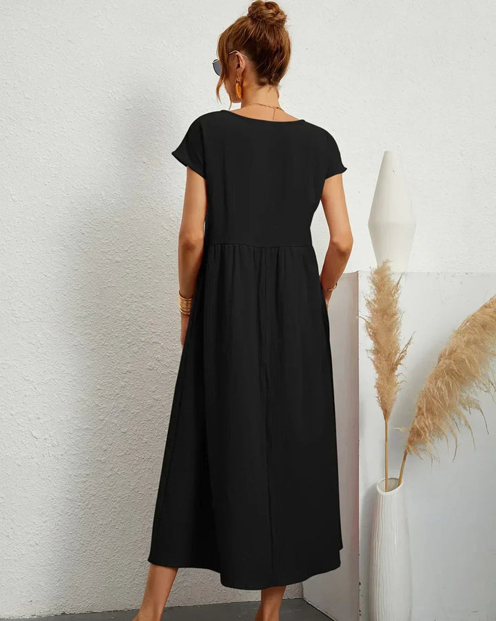 Amélie | Robe Légère En Coton Doux Avec Poches