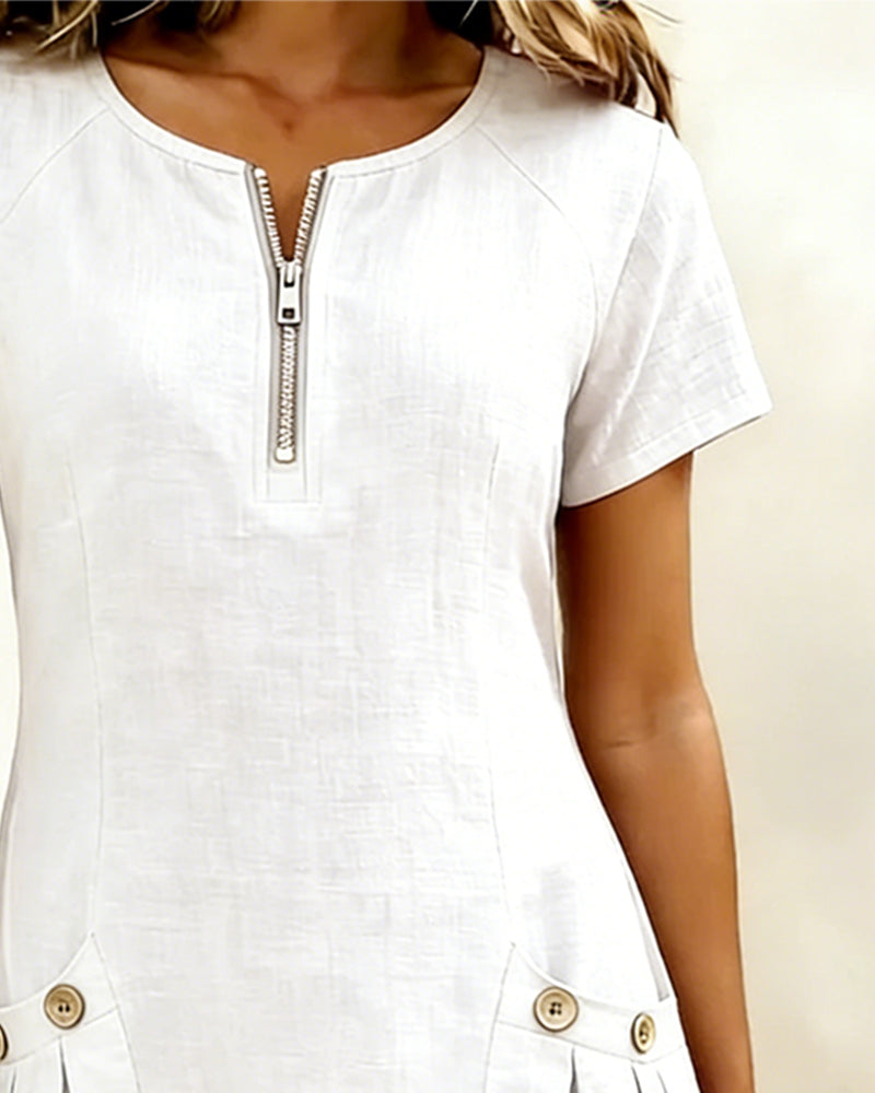 Océane | Robe légère à poches