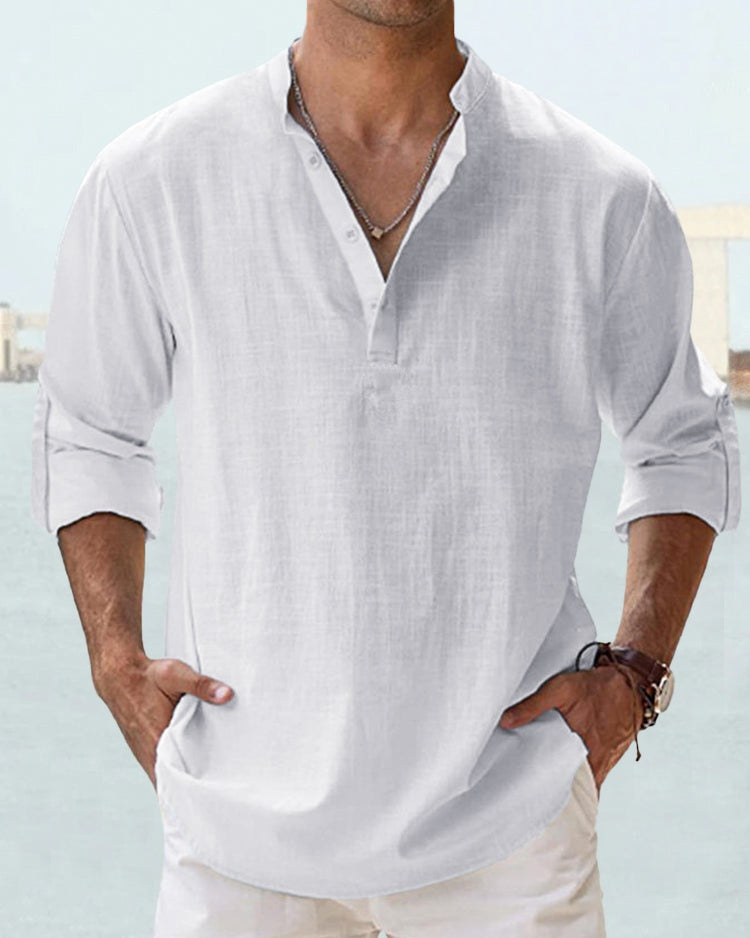 Achille | Chemise légère à col ouvert