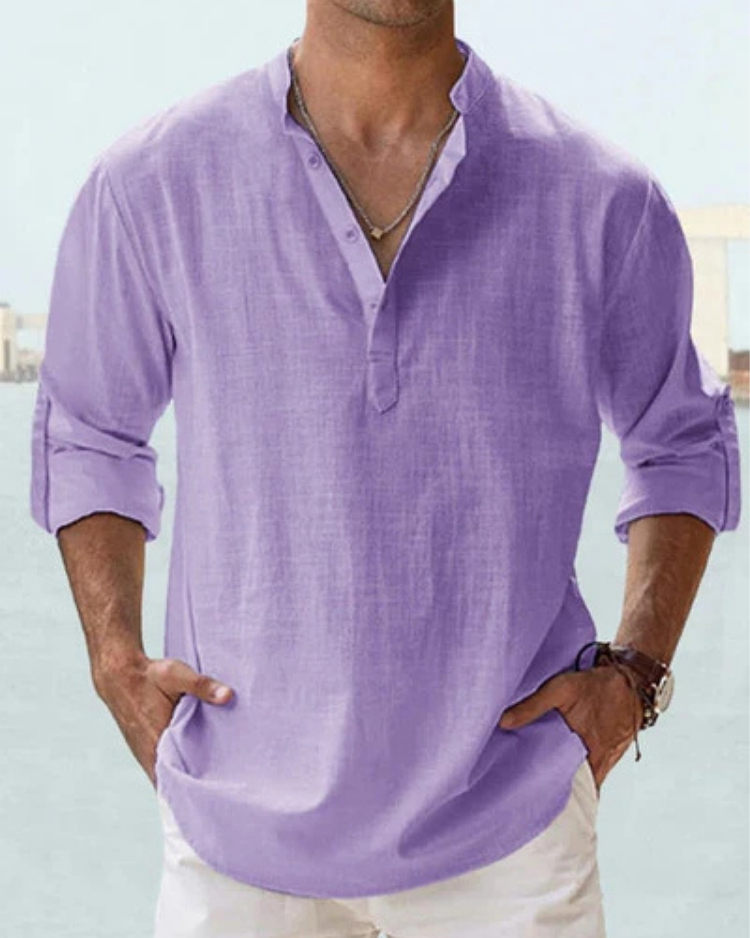 Achille | Chemise légère à col ouvert