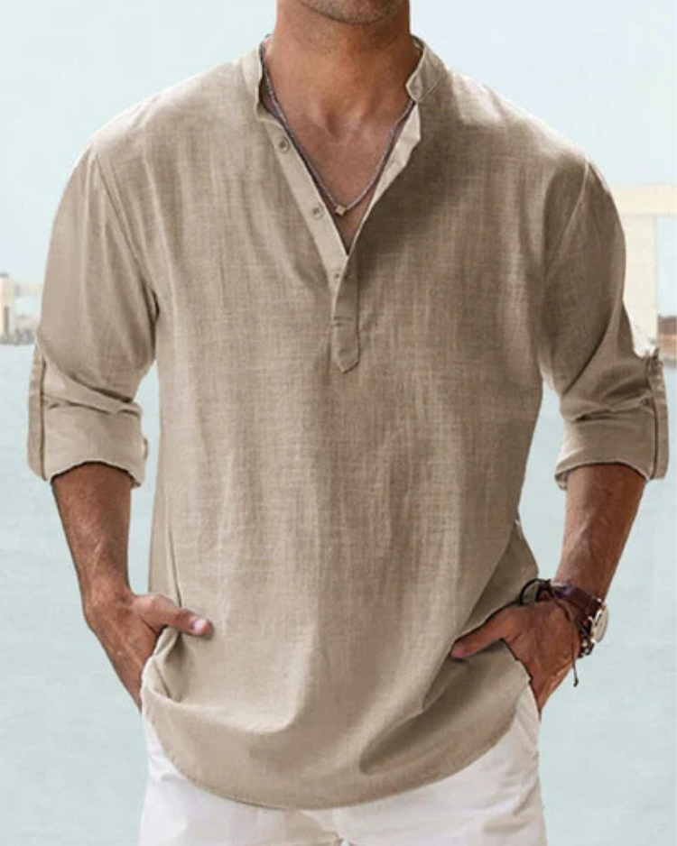 Achille | Chemise légère à col ouvert