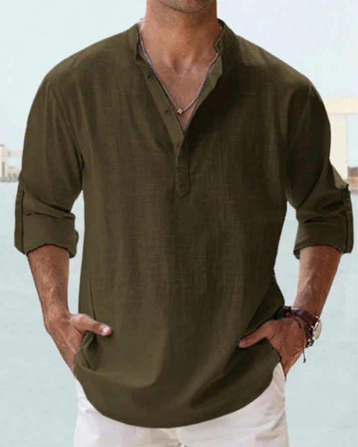 Achille | Chemise légère à col ouvert