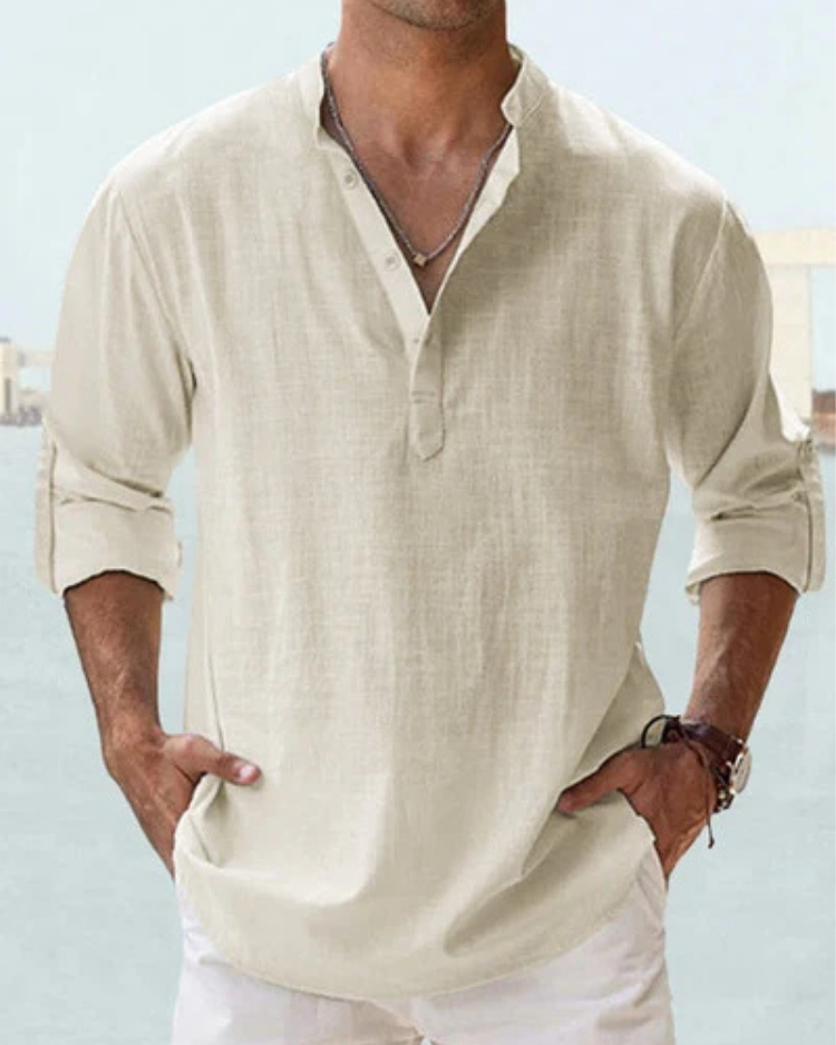 Achille | Chemise légère à col ouvert