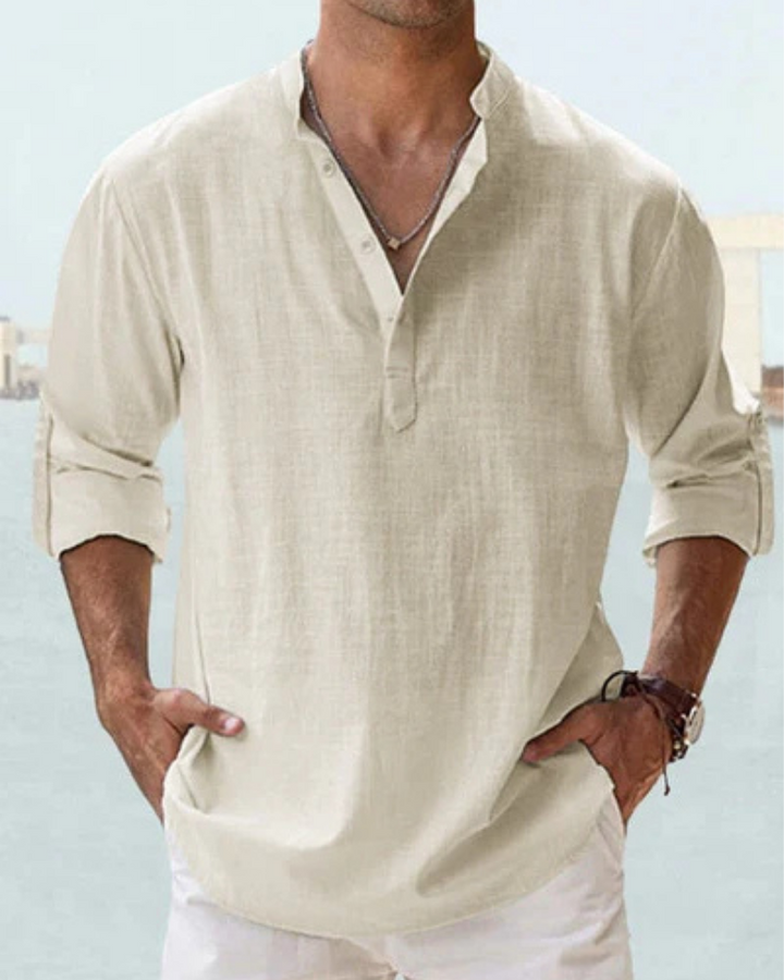 Achille | Chemise légère à col ouvert