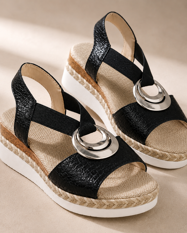 Blanche | Sandales compensées confortables