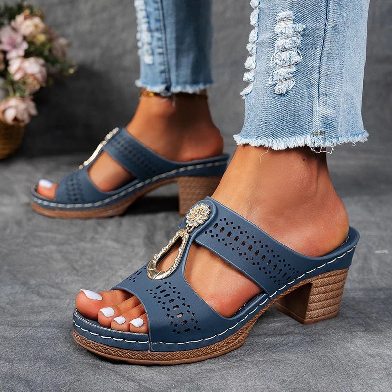 Delphine | Sandales compensées confortables