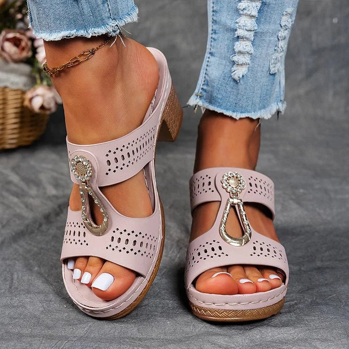 Delphine | Sandales compensées confortables