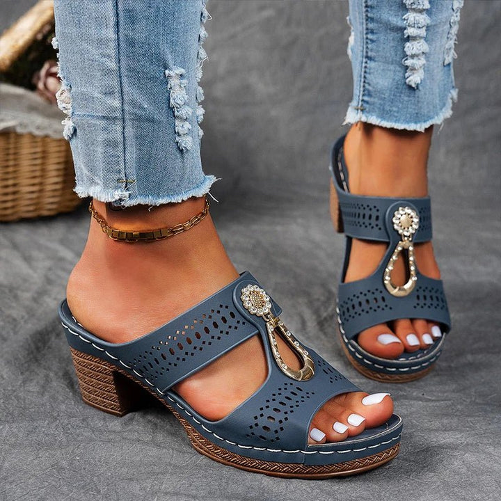 Delphine | Sandales compensées confortables