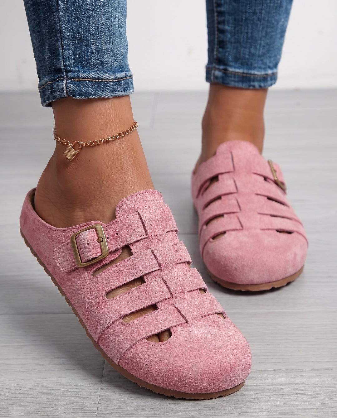 Colette | Mules ajourées à boucle